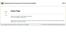 Tablet Screenshot of amls.defra.gov.uk