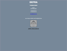 Tablet Screenshot of defra.be